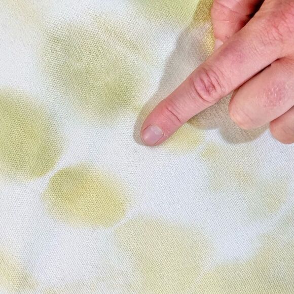 Pilcro and the Letterpress Anthropologie yellow Tie Dye Mock Neck sweatshirt M - Picture 5 of 7